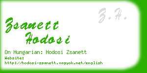 zsanett hodosi business card